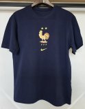 26-27 France Blue High Quality Casual T-Shirt