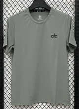 2026 ALO Green Ice Silk Casual T-Shirt