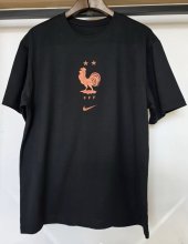 26-27 France Black High Quality Casual T-Shirt