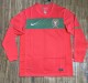 2010 Portugal Home Long Sleeve Retro Soccer Jersey