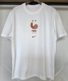26-27 France White High Quality Casual T-Shirt