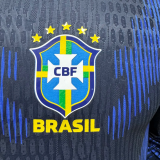 2026 Brazil Away Long Sleeve Player Version Soccer Jersey (长袖球员)