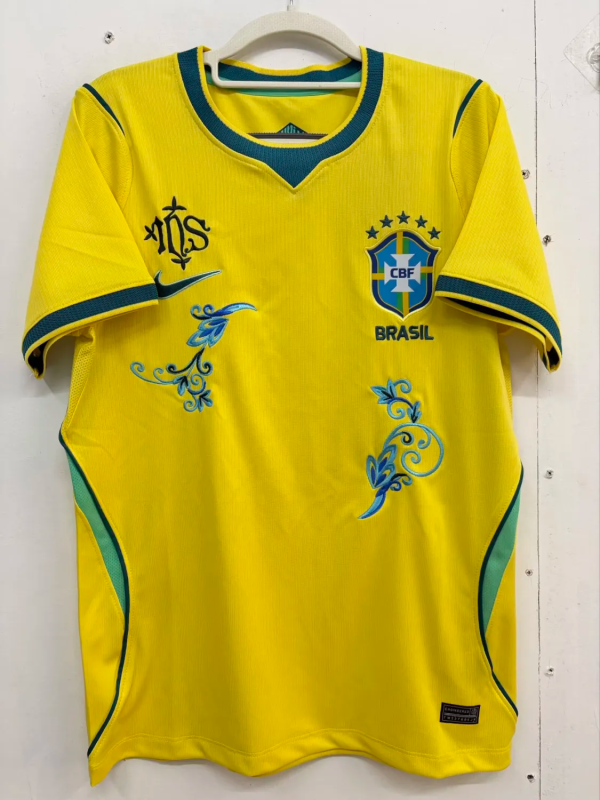 2026 Brazil Embroidered Version Fans Soccer Jersey