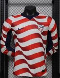 2026 World Cup USA Home Long Sleeve Player Version Soccer Jersey*长袖球员