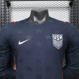 2026 World Cup USA Away Long Sleeve Player Version Soccer Jersey*长袖球员