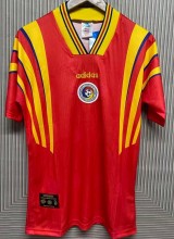 1996 Romania Red Retro Soccer Jersey
