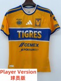 26-27 Tigres UANL Home Player Version Soccer Jersey