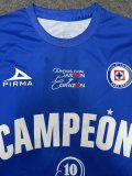 26-27 Cruz Azul Champion Commemorative Edition Fans Soccer Jersey