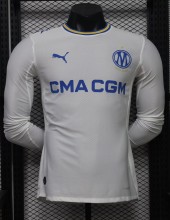 26-27 Marseille Home Long Sleeve Player Version Soccer Jersey*长袖球员