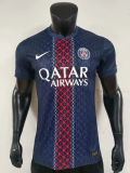 25-26 PSG Home Print 2 Star Champions of Europe 26 Player Version Soccer Jersey