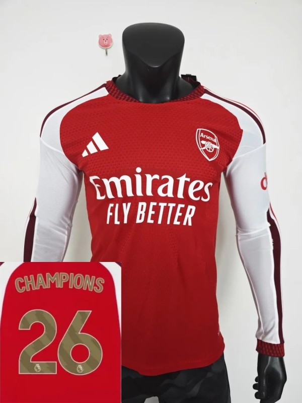 26-27 ARS Home CHAMPIONS # 26 Long Sleeve Player Version Soccer Jersey (长袖球员)