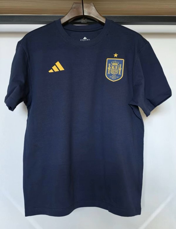 26-27 Spain Blue High Quality Casual T-Shirt