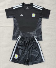 26-27 Aston Villa Black GoalKeeper Adult Suit