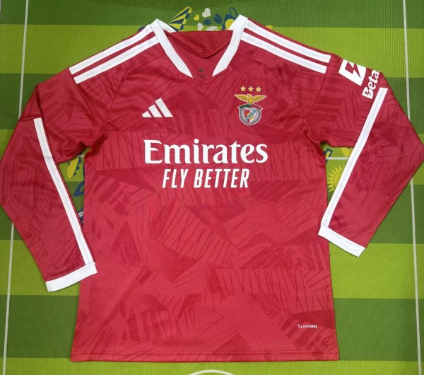 26-27 Benfica Home Long Sleeves Fans Soccer Jersey (长袖)