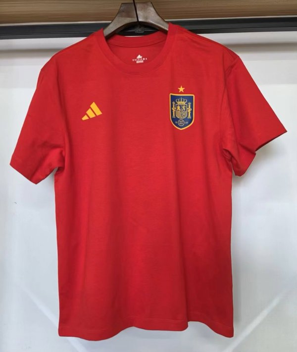 26-27 Spain Red High Quality Casual T-Shirt