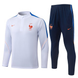 26-27 France High Quality Half Pull Tracksuit