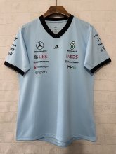 2026 F1 Benz New Pattern Short Sleeve Racing Suit