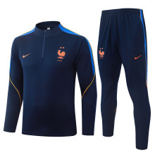26-27 France High Quality Half Pull Tracksuit