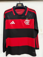 26-27 Flamengo Home Long Sleeve Fans Soccer Jersey (长袖)
