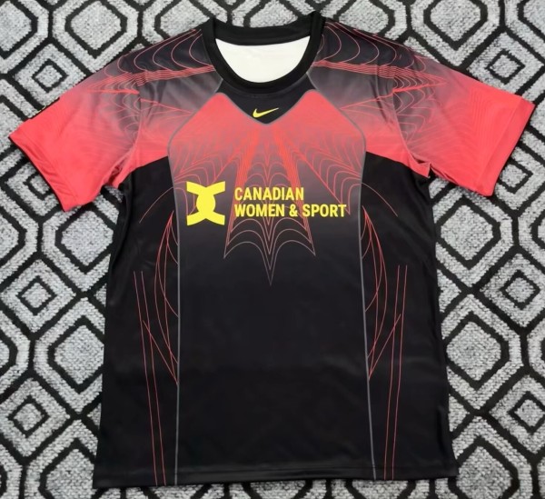 26-27 Canada Red Black Training shirts