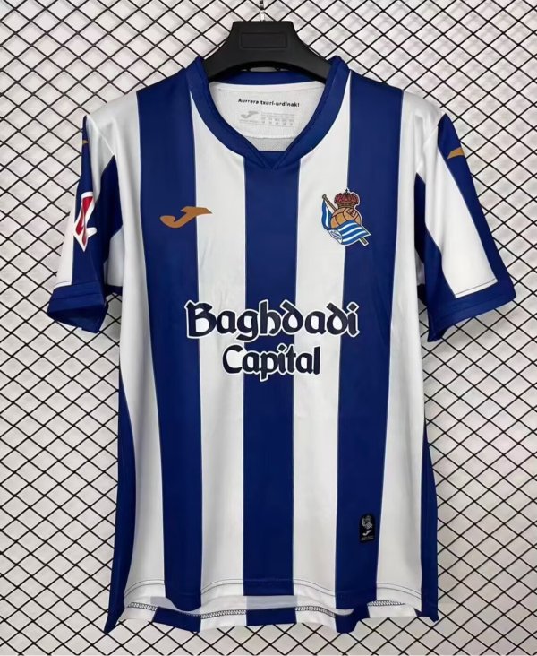 26-27 Real Sociedad Home Fans Soccer Jersey