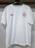 26-27 Spain White High Quality Casual T-Shirt