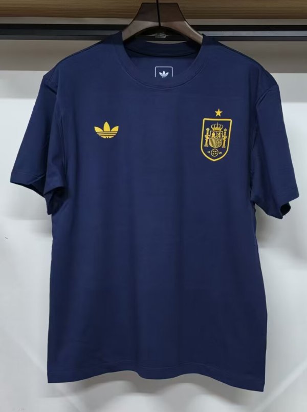 26-27 Spain Blue High Quality Casual T-Shirt