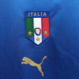 2006 Italy Home Blue Retro Soccer Jersey