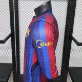 26-27 BAR Home Leaked Edition Long Sleeve Player Version Soccer Jersey (长袖球员)