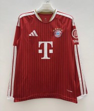 26-27 Bayern Home Long Sleeve Fans Soccer Jersey (长袖)