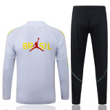 26-27 Brazil High Quality Half Pull Tracksuit