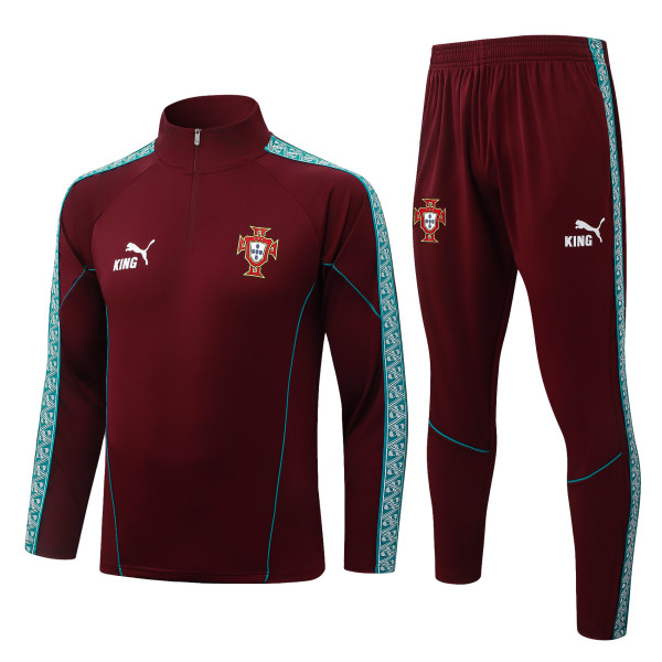26-27 Portugal High Quality Half Pull Tracksuit