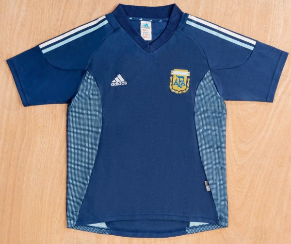 2002 Argentina Away Retro Soccer Jersey