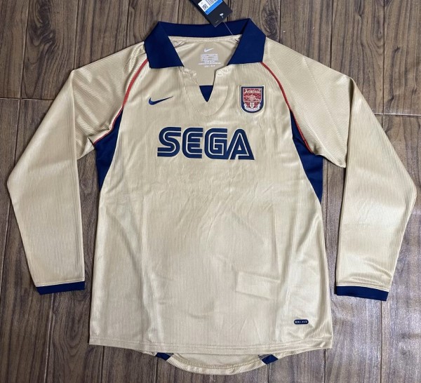 2001-2002 ARS Away Long Sleeve Retro Soccer Jersey