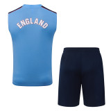 26-27 England High Quality Tank Top And Shorts Suit