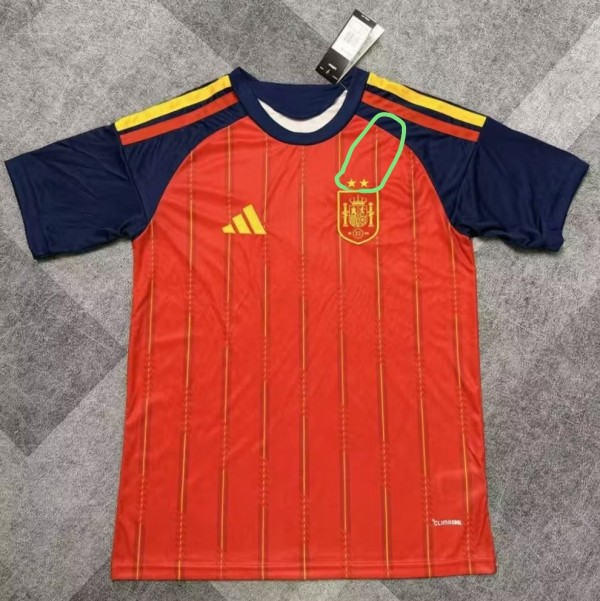 2026 World Cup Spain Home Fans Soccer Jersey (With 2 Star)*两颗星