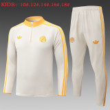 26-27 Bayern High Quality Kids Half Pull Tracksuit