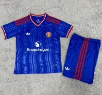 26-27 Man Utd Away Leaked Edition Kids Soccer Jersey