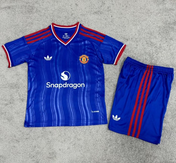 26-27 Man Utd Away Leaked Edition Kids Soccer Jersey