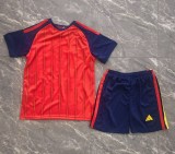 2026 World Cup Spain Home Kids Soccer Jersey (With 2 Star)*两颗星