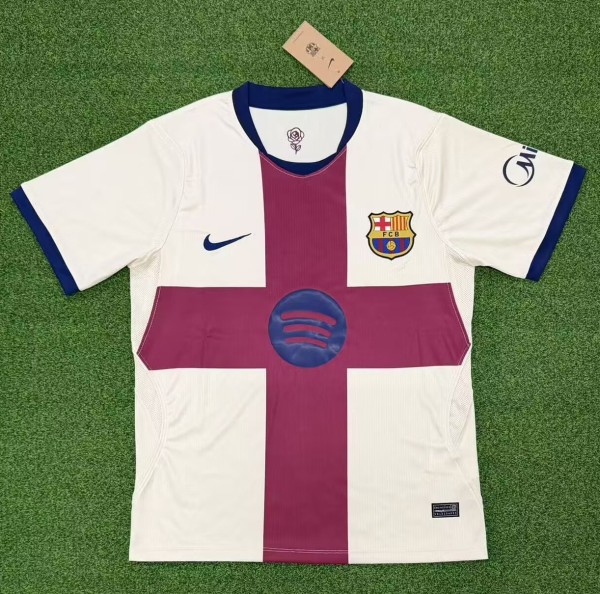 26-27 BAR Fourth Leaked Edition Fans Soccer Jersey