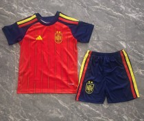 2026 World Cup Spain Home Kids Soccer Jersey (With 2 Star)*两颗星 2026 World Cup Spain Home Kids Soccer Jersey (With 2 Star)*两颗星