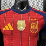 2026 World Cup Spain Home Player Version Soccer Jersey (With 2 Star)*两颗星