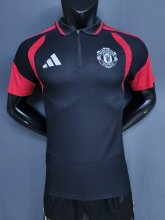 26-27 Man Utd Black Special Edition Player Version Half Pull Training shirts