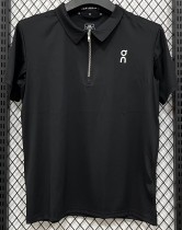 2026 ON Black High Quality Half Pull T-Shirt