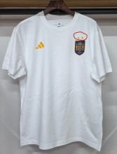 26-27 Spain White High Quality Casual T-Shirt(With 2 Star)*两颗星