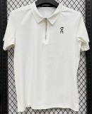 2026 ON White High Quality Half Pull T-Shirt