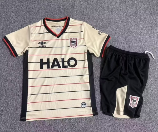 26-27 Ipswich Away Kids Soccer Jersey