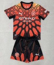 26-27 Man City Orange Goalkeeper Adult Suit