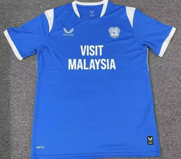 26-27 Cardiff City Home Fans Soccer Jersey